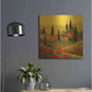 Luxe Metal Art 'Poppies of Toscano II' by Art Fronckowiak, Metal Wall Art,24x24
