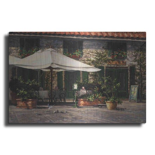 Luxe Metal Art 'Ristorante Il Pozzo' by Art Fronckowiak, Metal Wall Art