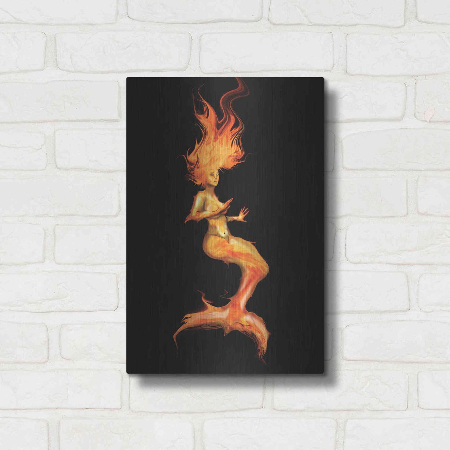 Luxe Metal Art 'Siren' by Michael StewArt, Metal Wall Art,12x16