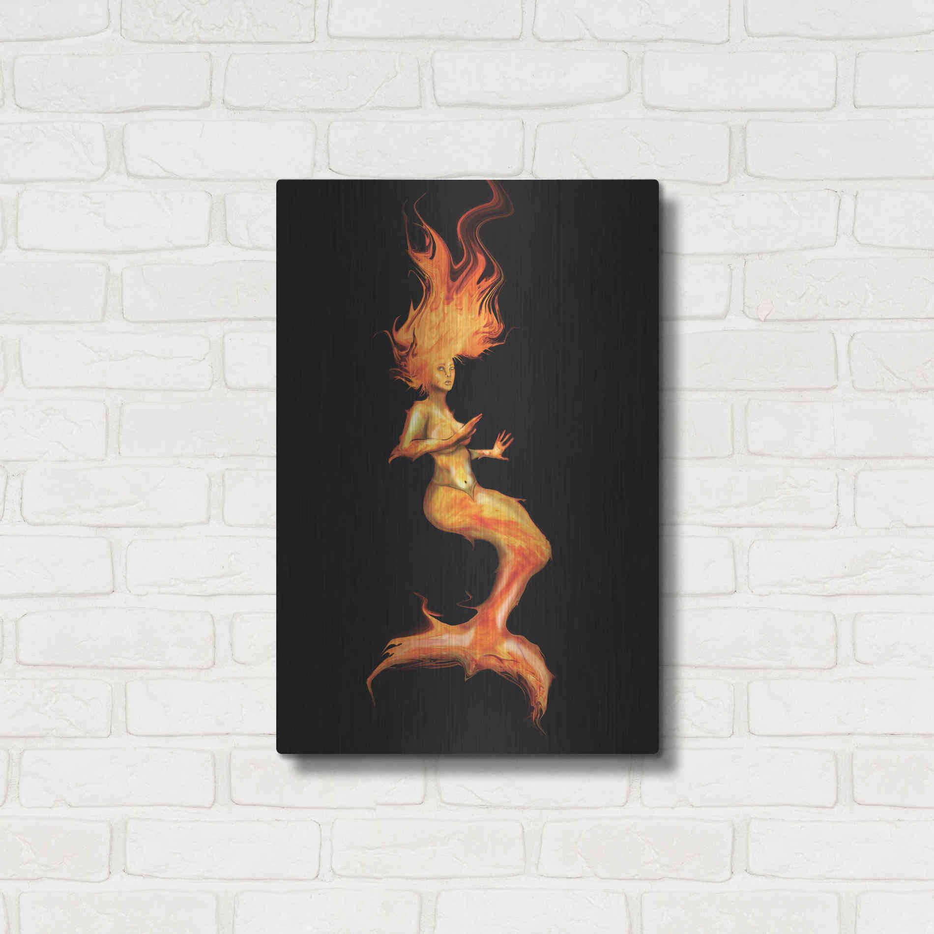 Luxe Metal Art 'Siren' by Michael StewArt, Metal Wall Art,16x24