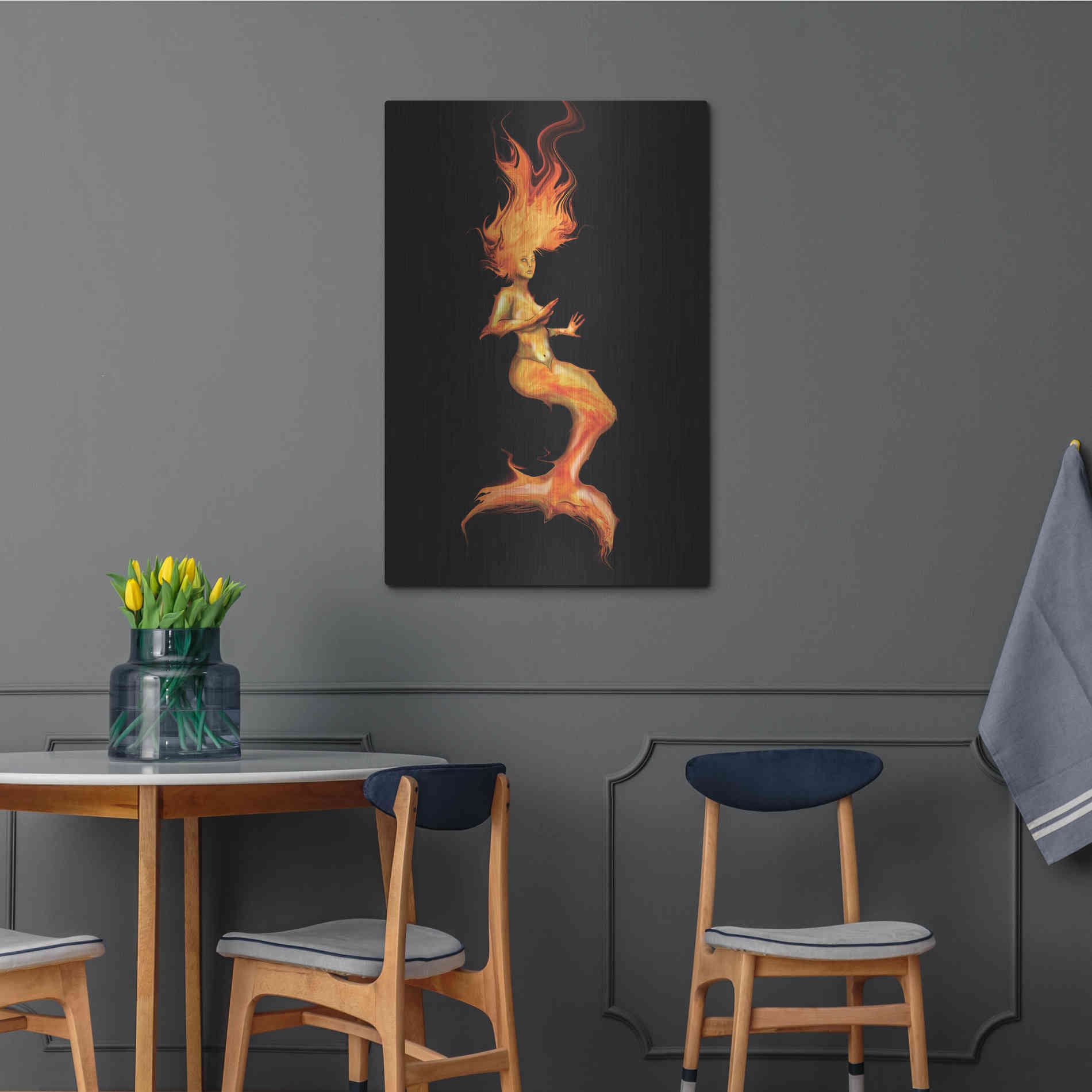 Luxe Metal Art 'Siren' by Michael StewArt, Metal Wall Art,24x36