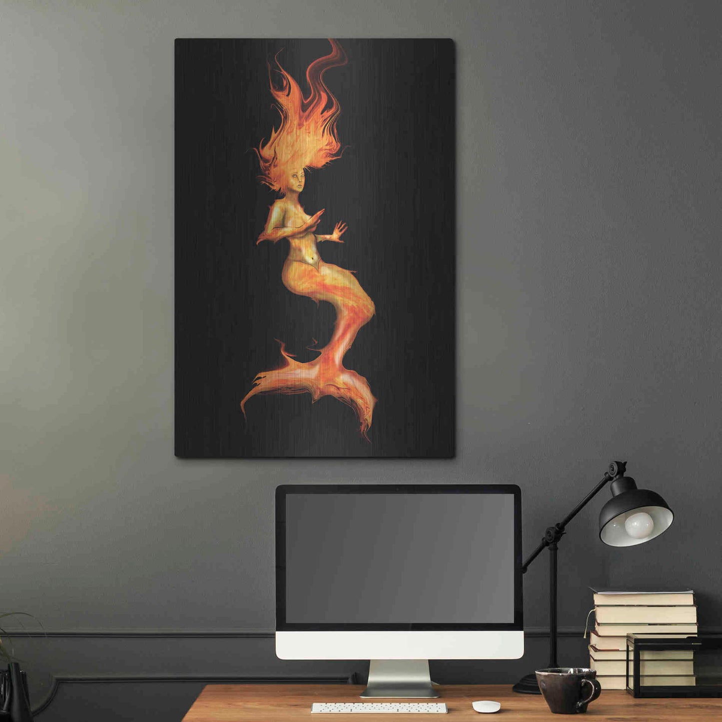 Luxe Metal Art 'Siren' by Michael StewArt, Metal Wall Art,24x36