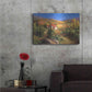 Luxe Metal Art 'Tuscan Bridge' by Art Fronckowiak, Metal Wall Art,36x24