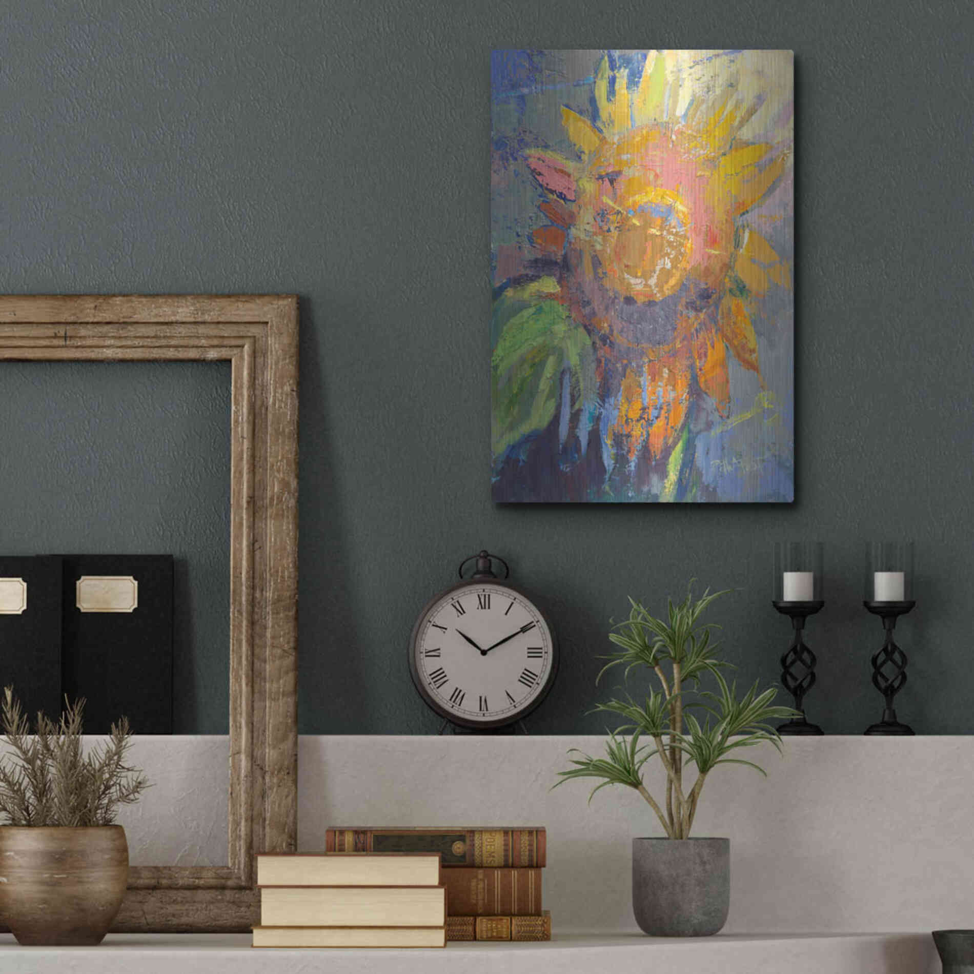 Luxe Metal Art 'Alberta' by Beth Forst, Metal Wall Art,12x16