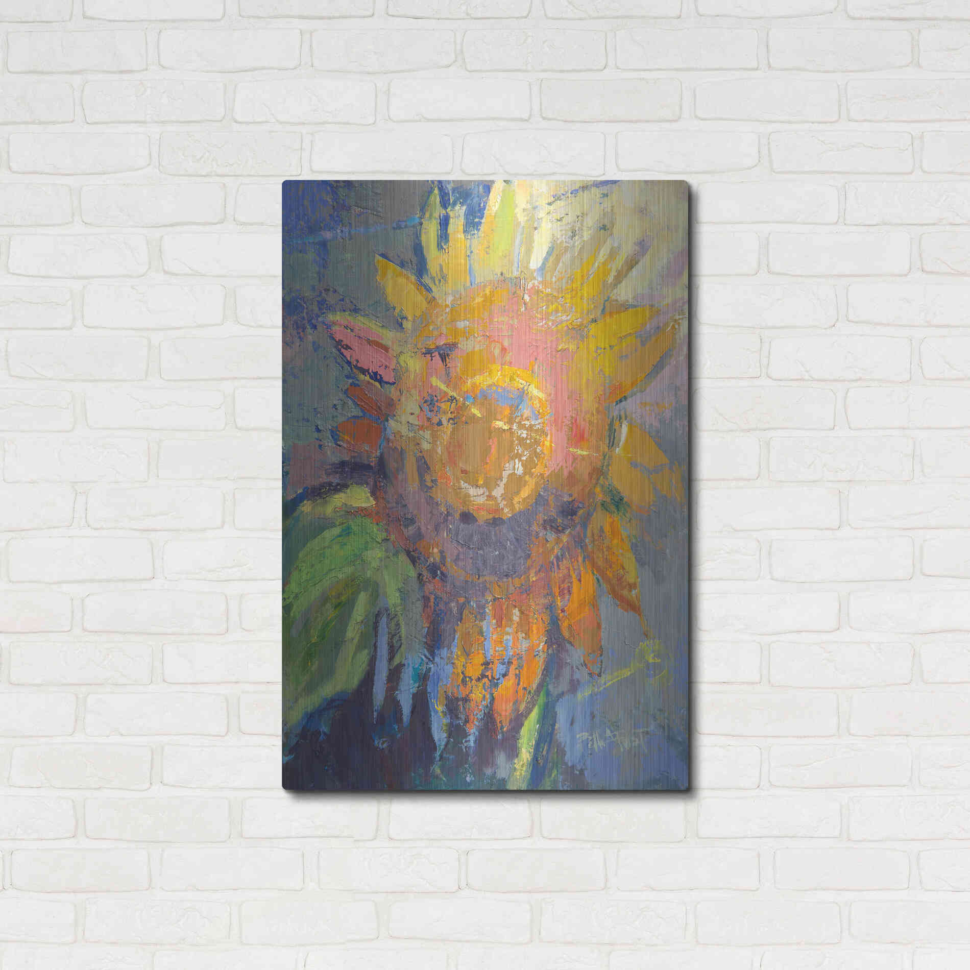 Luxe Metal Art 'Alberta' by Beth Forst, Metal Wall Art,24x36