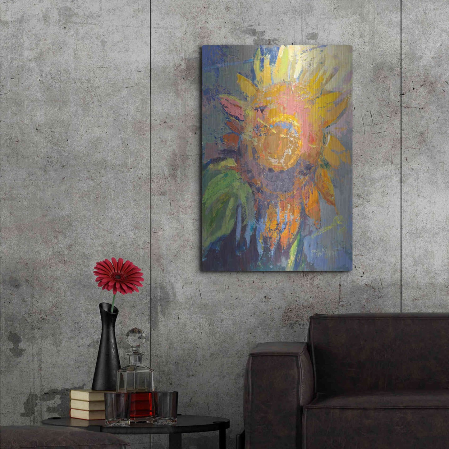 Luxe Metal Art 'Alberta' by Beth Forst, Metal Wall Art,24x36