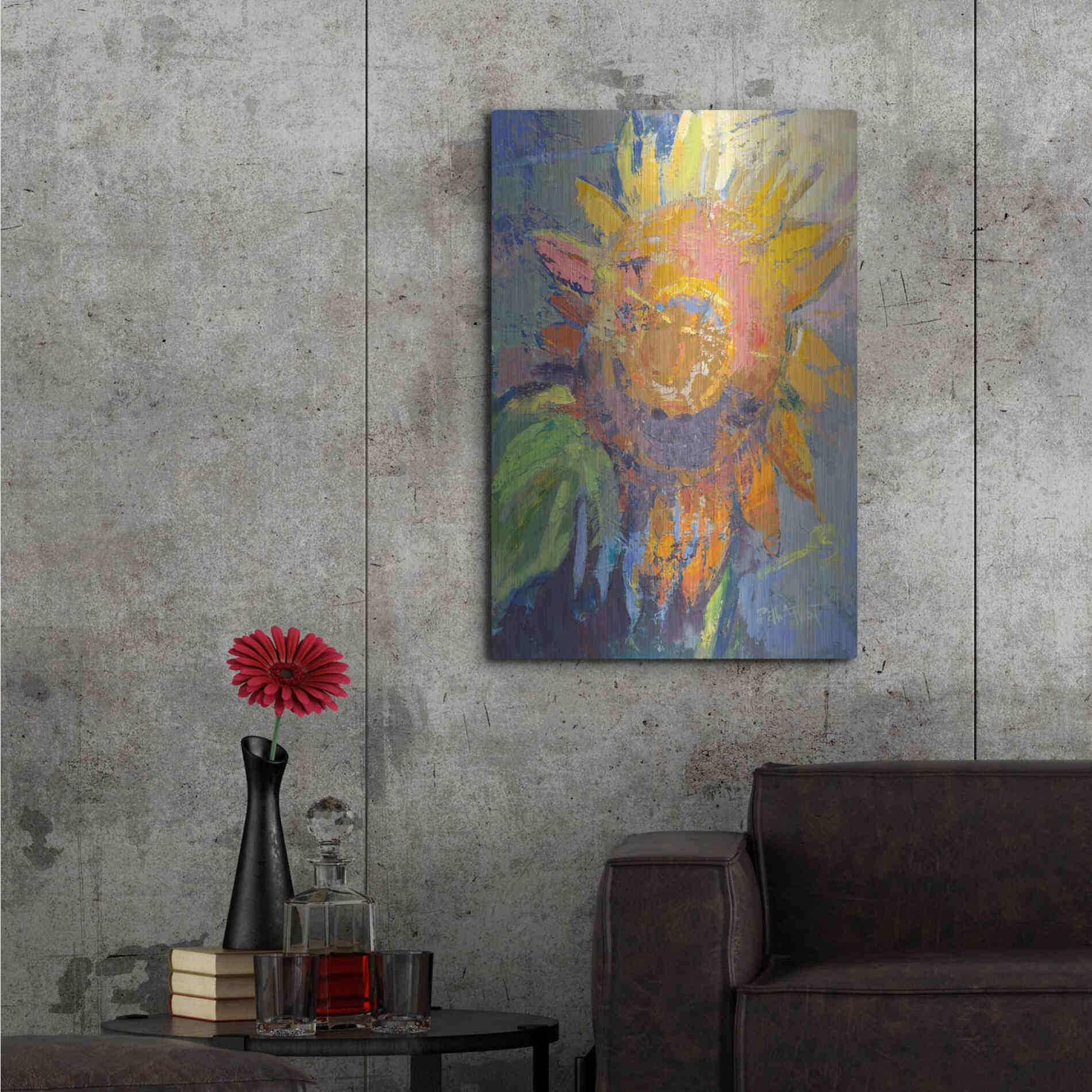 Luxe Metal Art 'Alberta' by Beth Forst, Metal Wall Art,24x36