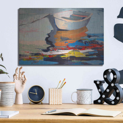 Luxe Metal Art 'Boathouse Rebel' by Beth Forst, Metal Wall Art,16x12