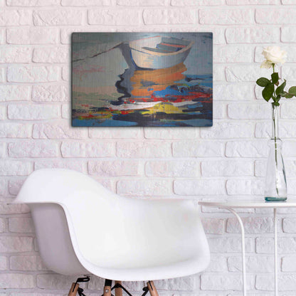 Luxe Metal Art 'Boathouse Rebel' by Beth Forst, Metal Wall Art,24x16