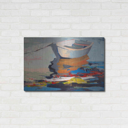 Luxe Metal Art 'Boathouse Rebel' by Beth Forst, Metal Wall Art,36x24