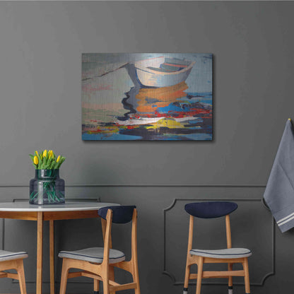 Luxe Metal Art 'Boathouse Rebel' by Beth Forst, Metal Wall Art,36x24