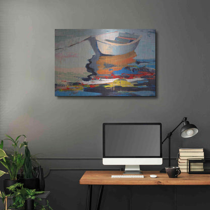 Luxe Metal Art 'Boathouse Rebel' by Beth Forst, Metal Wall Art,36x24