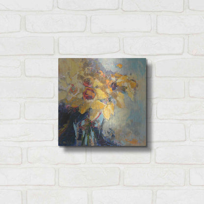 Luxe Metal Art 'Daffy Do' by Beth Forst, Metal Wall Art,12x12