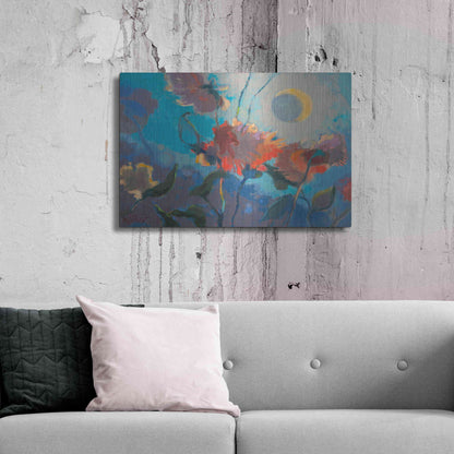 Luxe Metal Art 'Dahlia Moonglow' by Beth Forst, Metal Wall Art,36x24