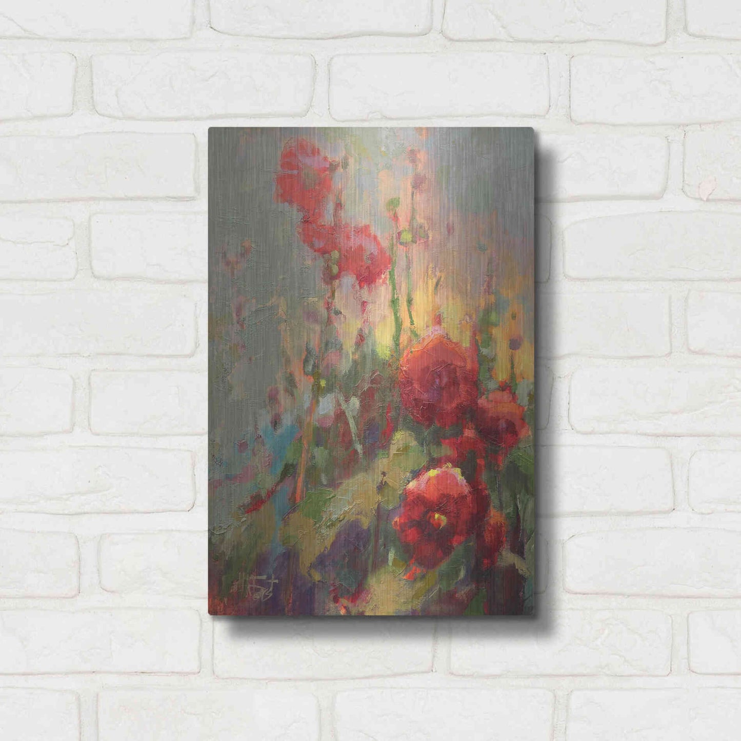 Luxe Metal Art 'Hannah’s Cherry Bomb' by Beth Forst, Metal Wall Art,12x16