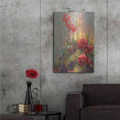 Luxe Metal Art 'Hannah’s Cherry Bomb' by Beth Forst, Metal Wall Art,24x36