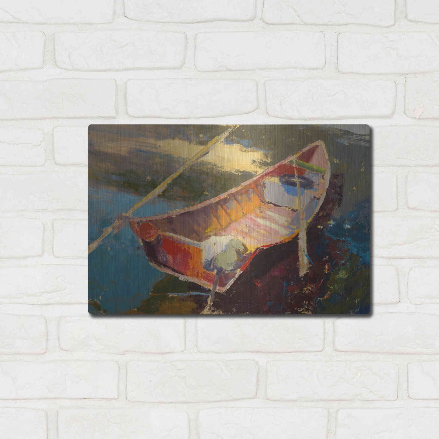 Luxe Metal Art 'Italian Wayfarer' by Beth Forst, Metal Wall Art,16x12