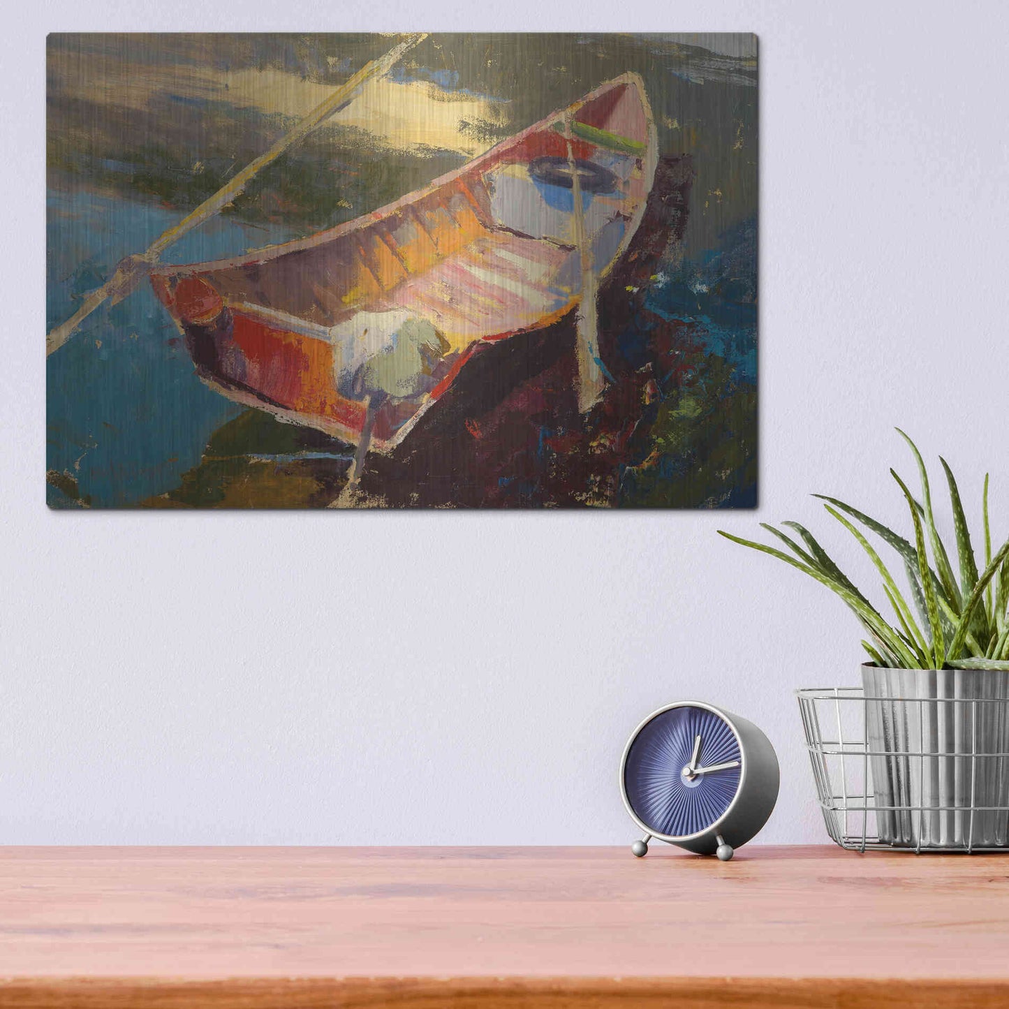 Luxe Metal Art 'Italian Wayfarer' by Beth Forst, Metal Wall Art,16x12