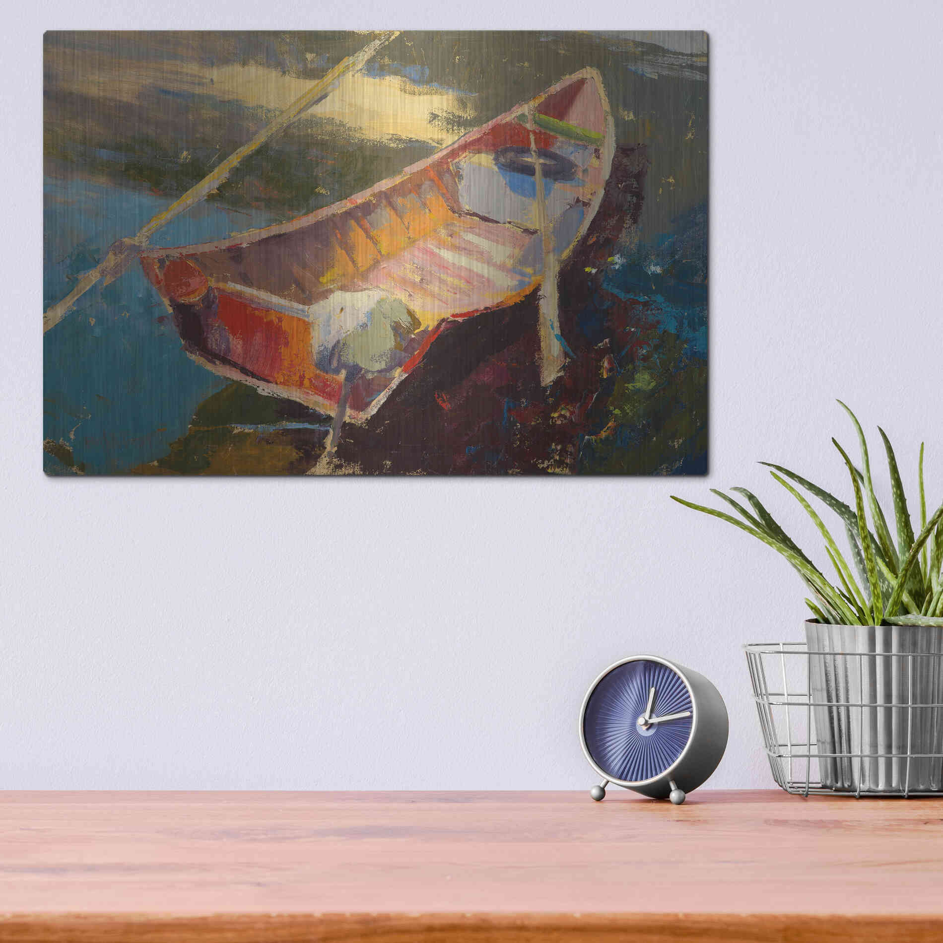 Luxe Metal Art 'Italian Wayfarer' by Beth Forst, Metal Wall Art,16x12