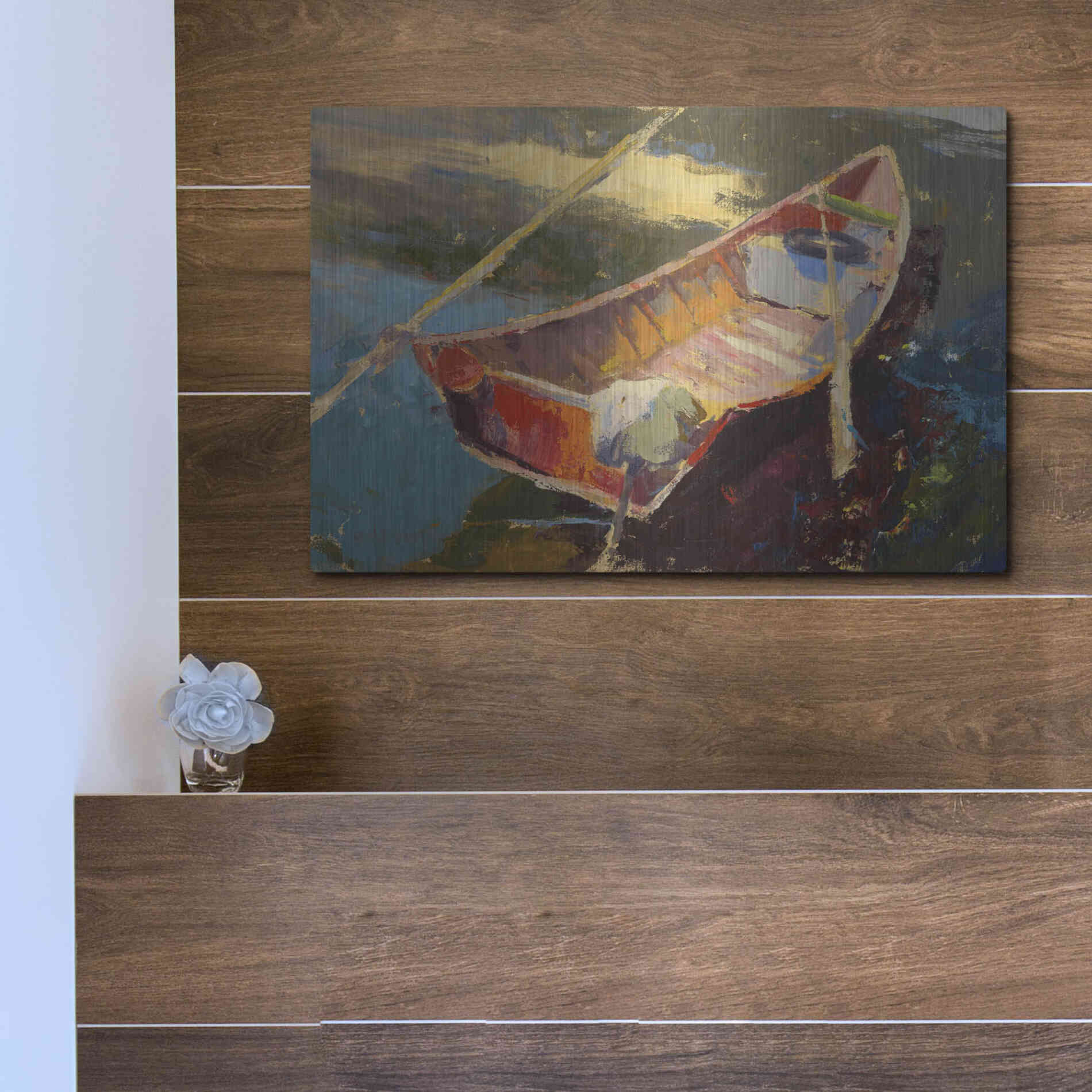Luxe Metal Art 'Italian Wayfarer' by Beth Forst, Metal Wall Art,16x12