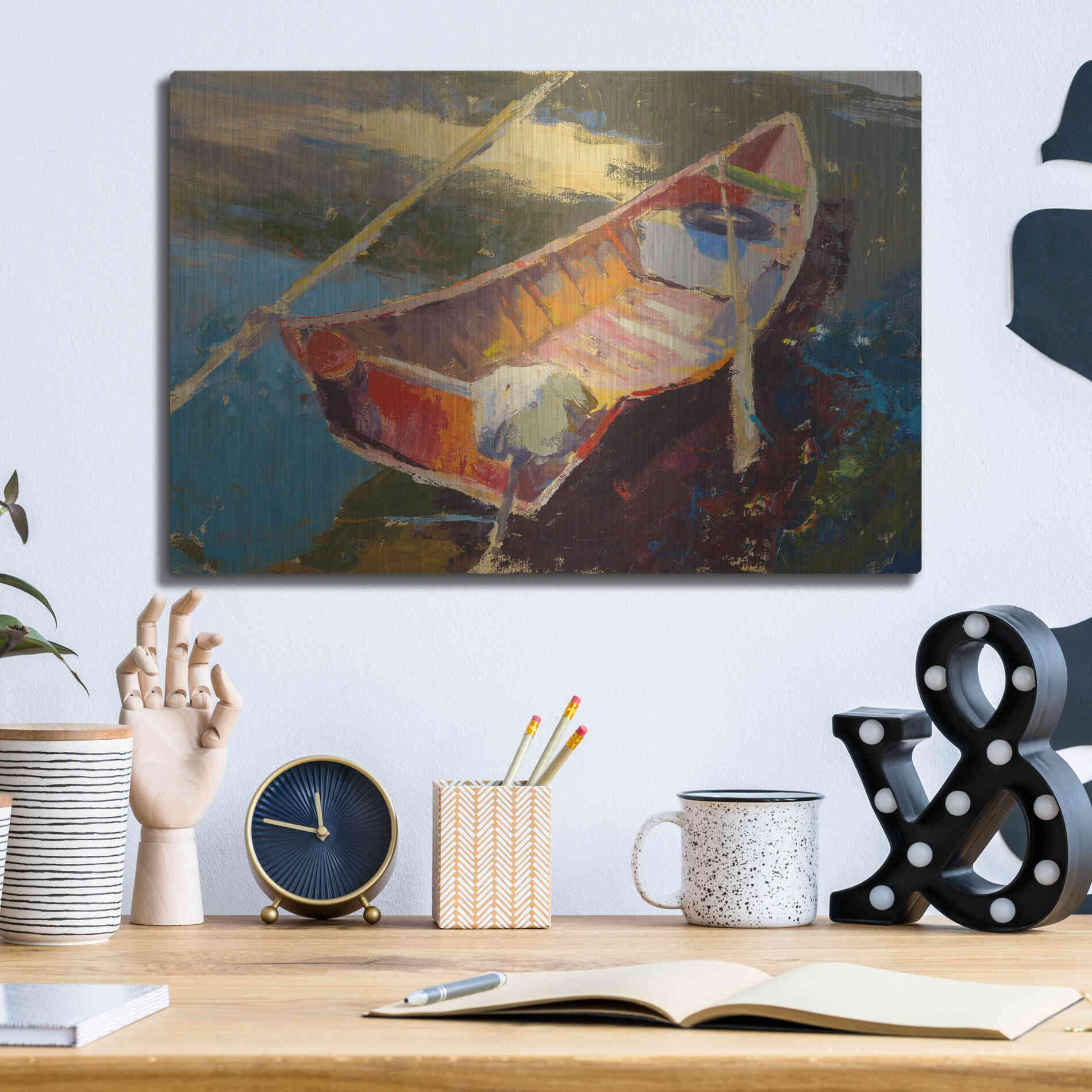Luxe Metal Art 'Italian Wayfarer' by Beth Forst, Metal Wall Art,16x12