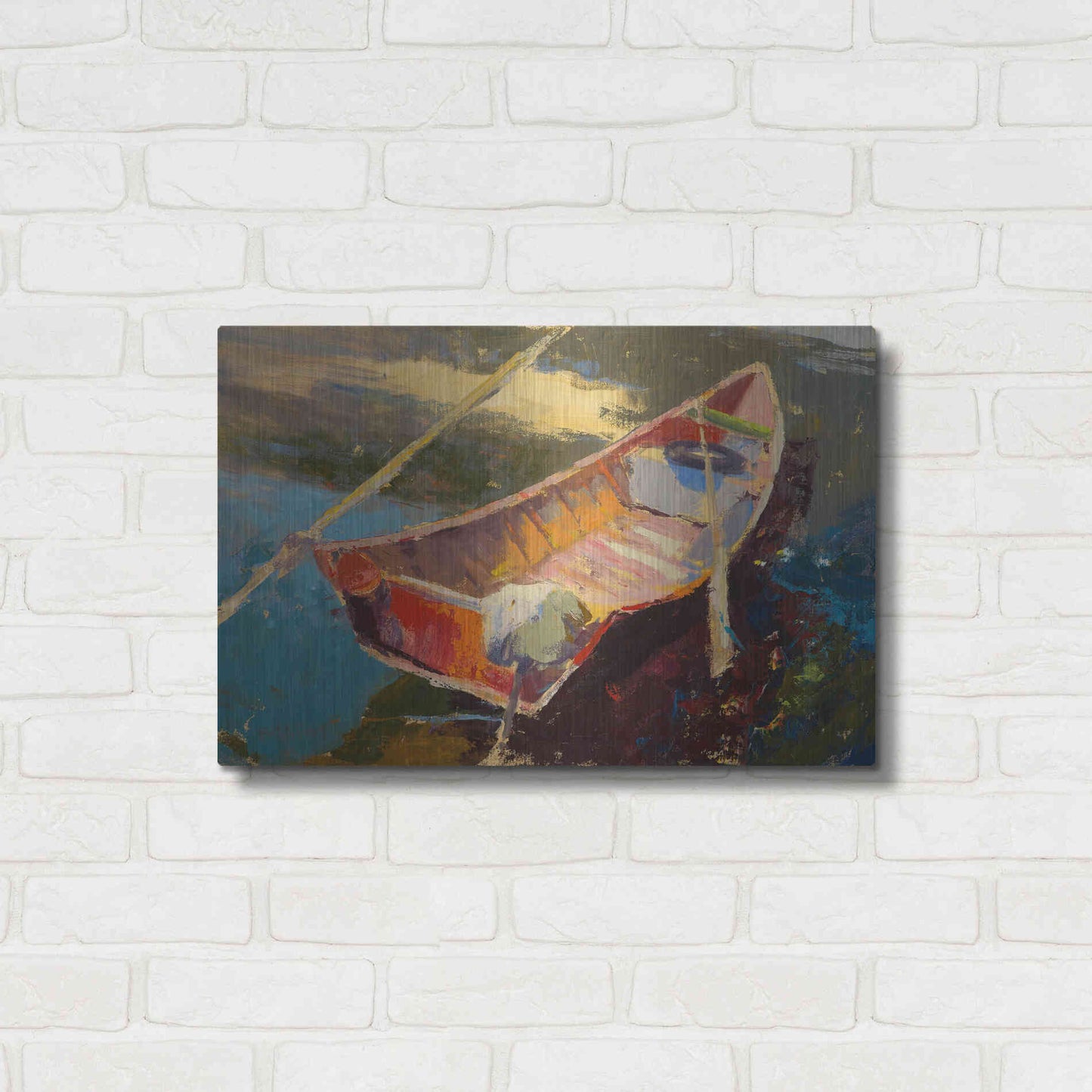 Luxe Metal Art 'Italian Wayfarer' by Beth Forst, Metal Wall Art,24x16
