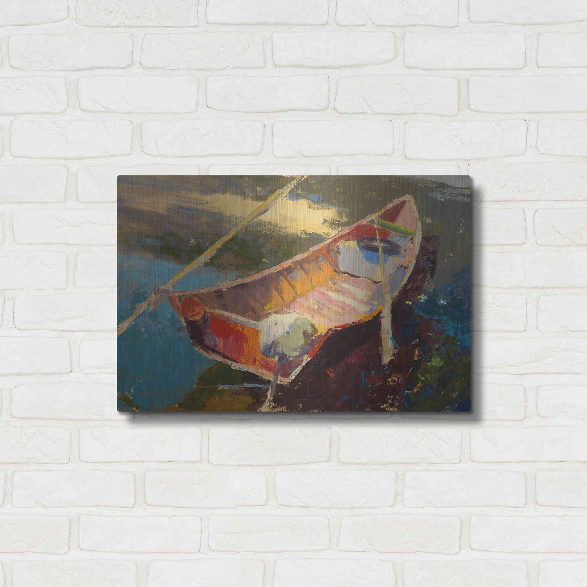 Luxe Metal Art 'Italian Wayfarer' by Beth Forst, Metal Wall Art,24x16
