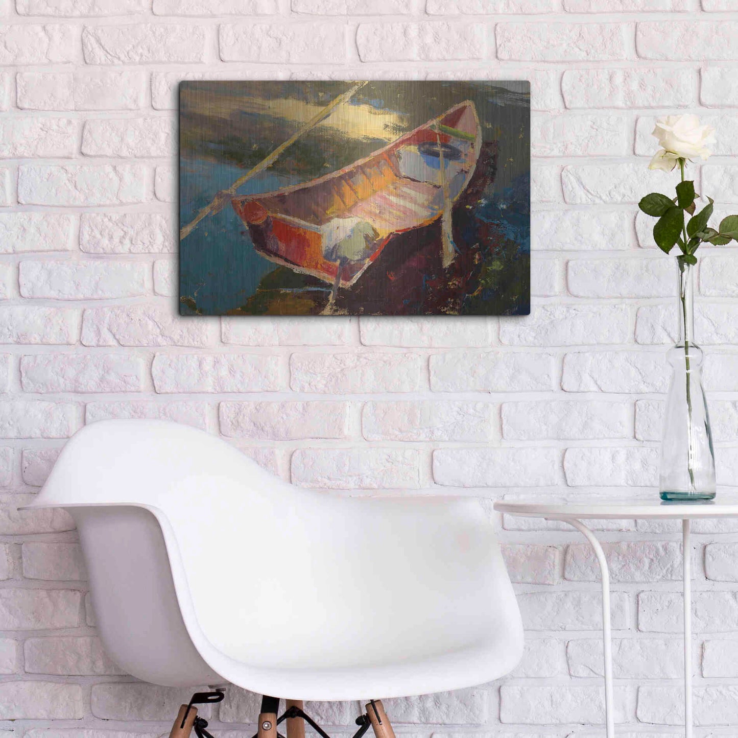 Luxe Metal Art 'Italian Wayfarer' by Beth Forst, Metal Wall Art,24x16
