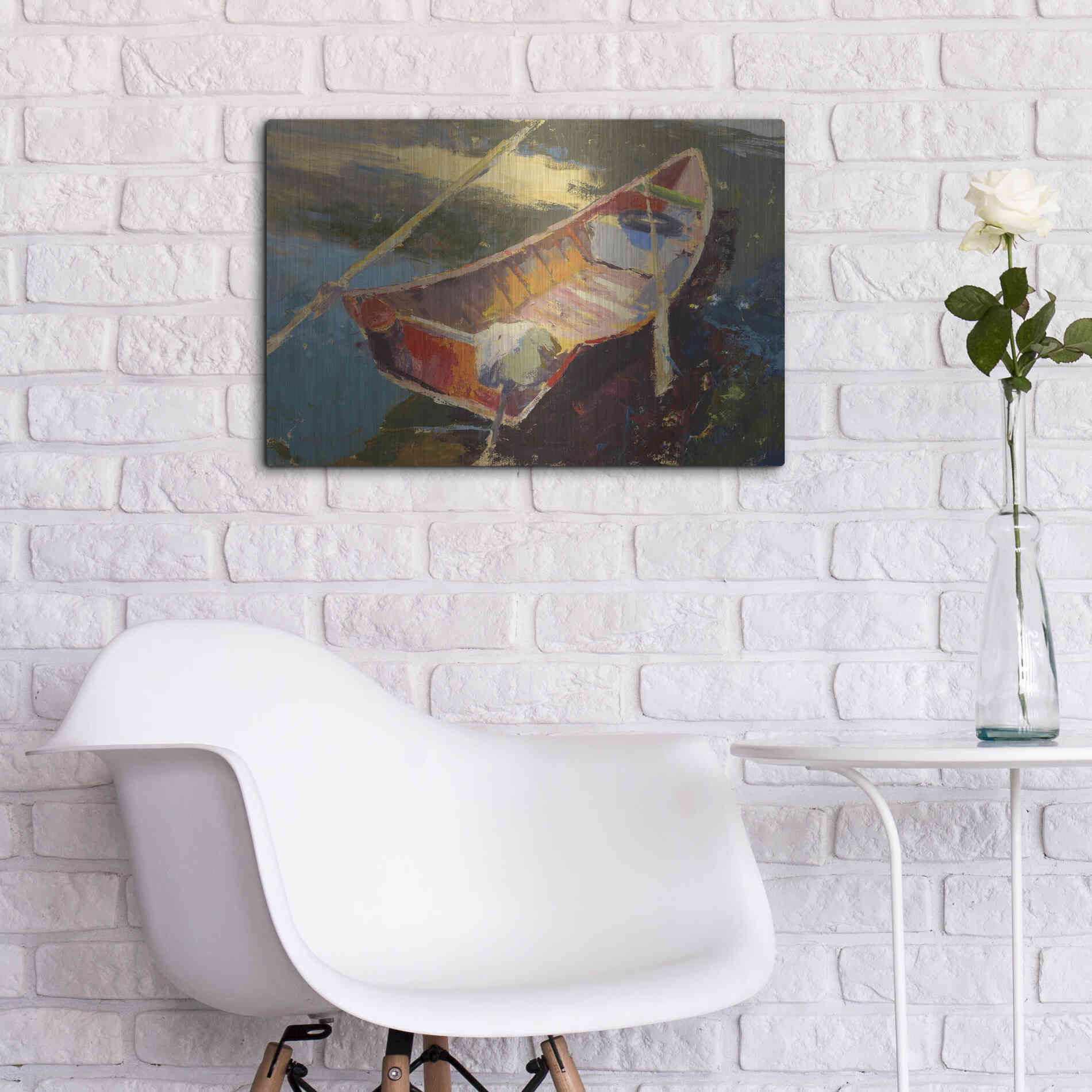 Luxe Metal Art 'Italian Wayfarer' by Beth Forst, Metal Wall Art,24x16