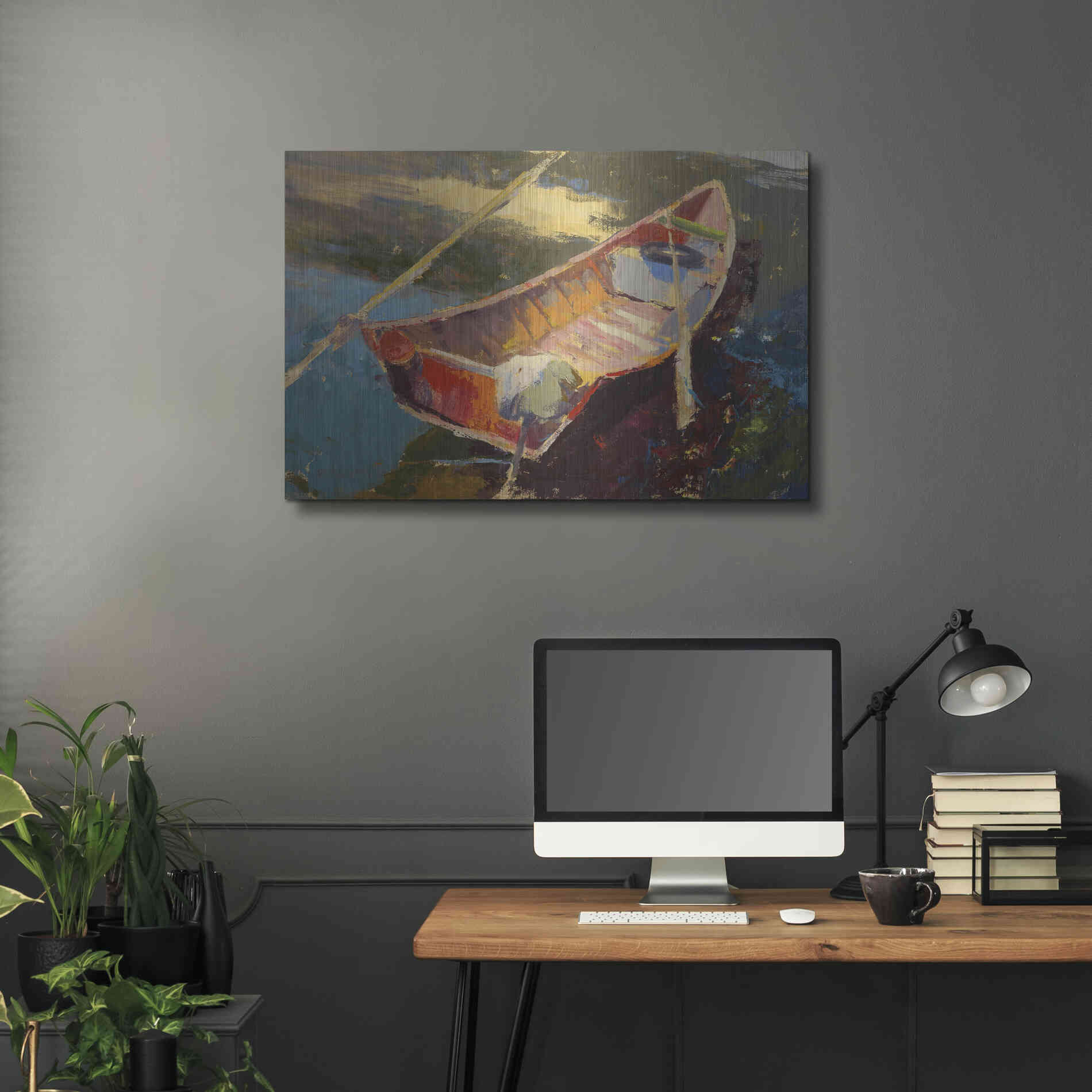 Luxe Metal Art 'Italian Wayfarer' by Beth Forst, Metal Wall Art,36x24