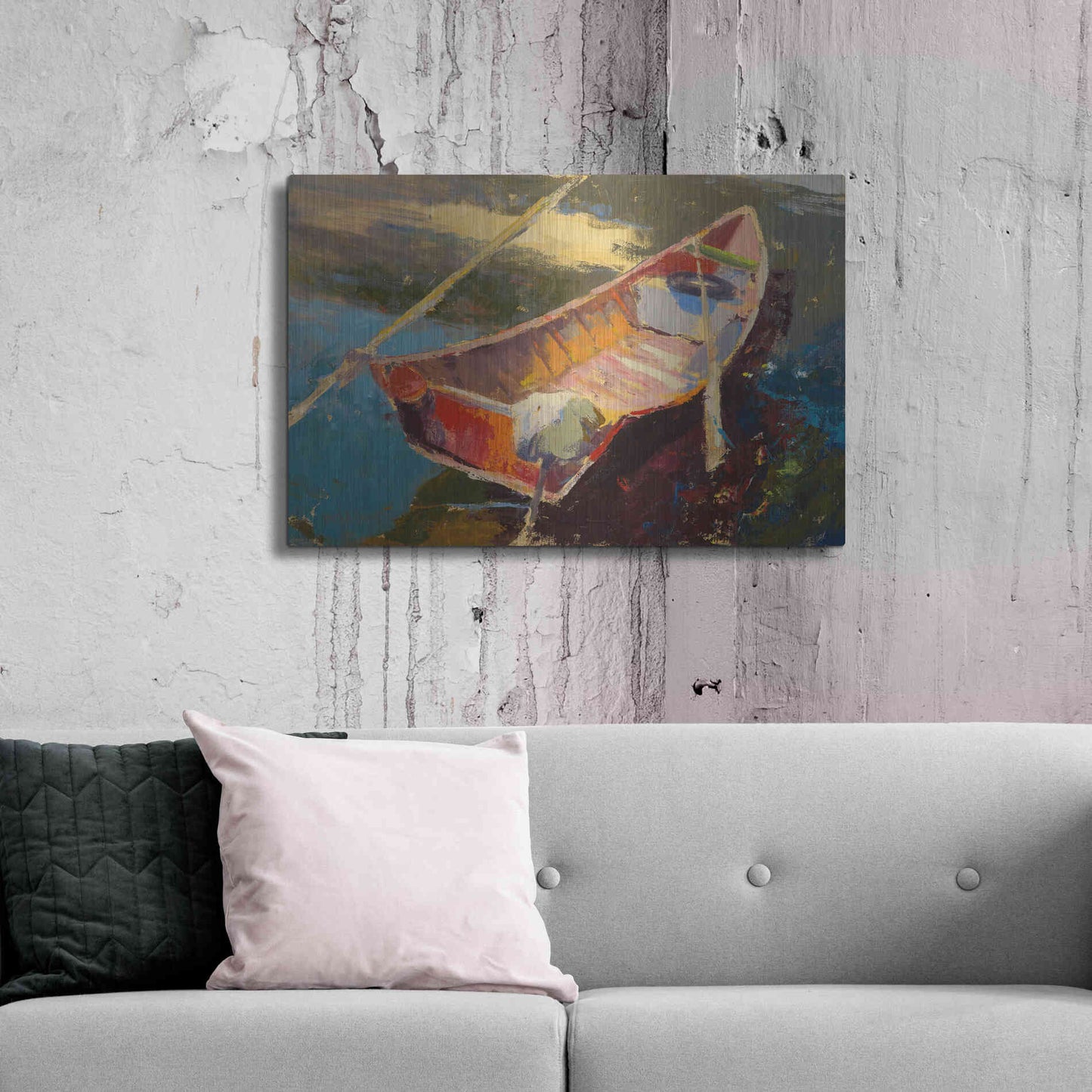 Luxe Metal Art 'Italian Wayfarer' by Beth Forst, Metal Wall Art,36x24