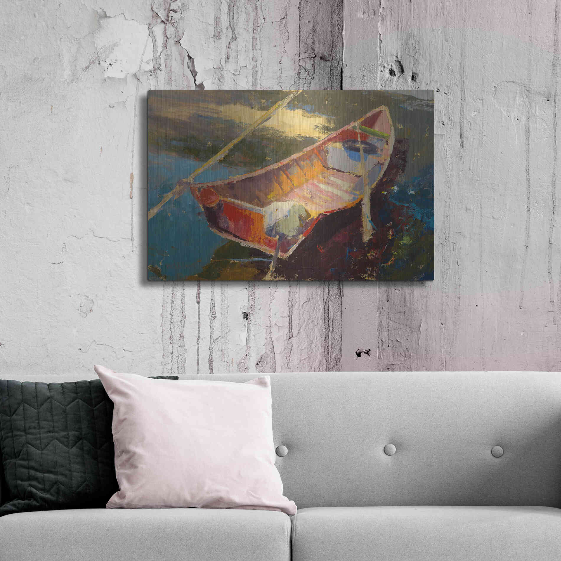 Luxe Metal Art 'Italian Wayfarer' by Beth Forst, Metal Wall Art,36x24