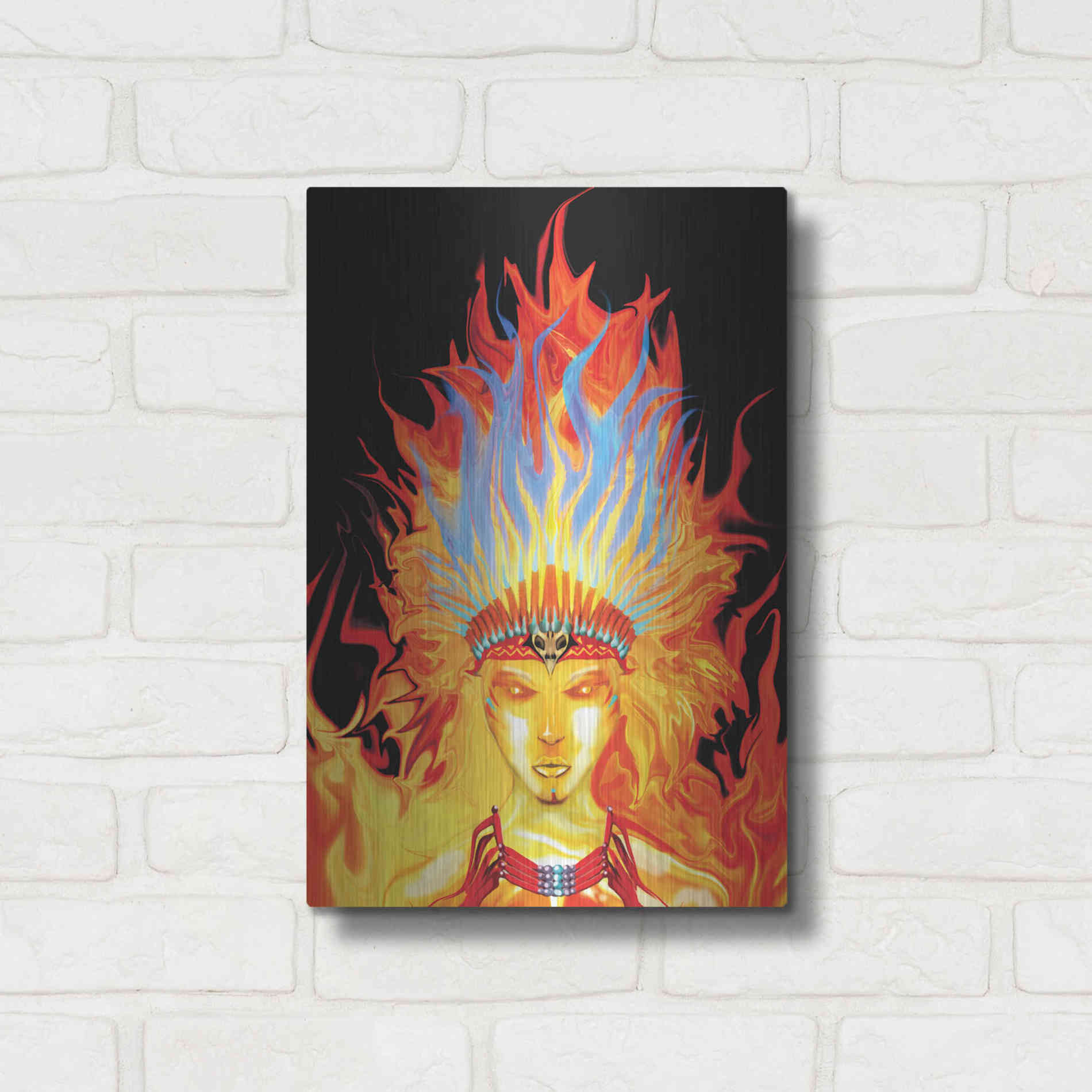 Luxe Metal Art 'Totem' by Michael StewArt, Metal Wall Art,12x16