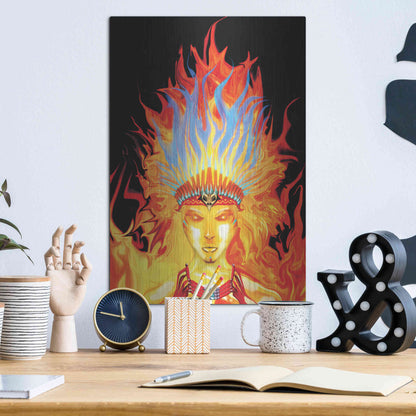 Luxe Metal Art 'Totem' by Michael StewArt, Metal Wall Art,12x16