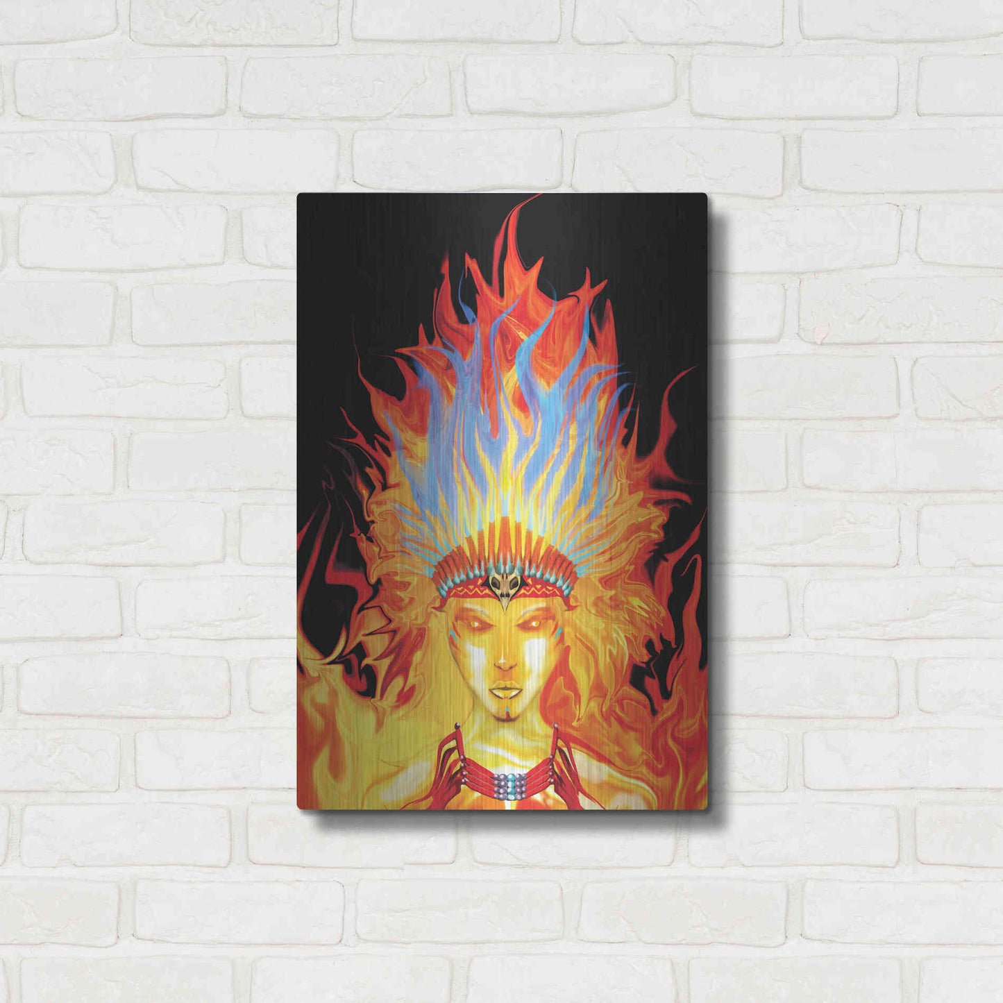 Luxe Metal Art 'Totem' by Michael StewArt, Metal Wall Art,16x24