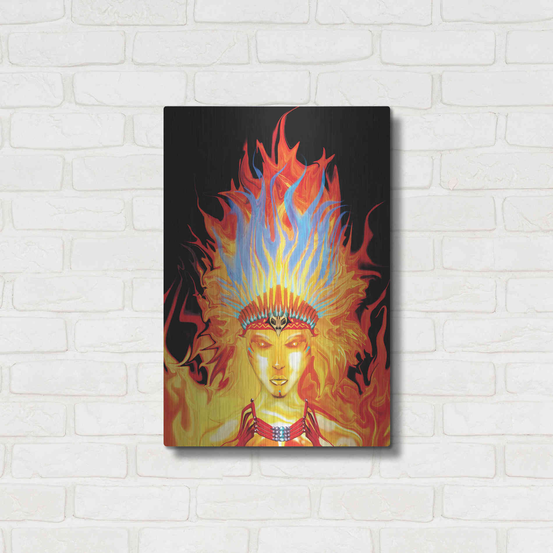 Luxe Metal Art 'Totem' by Michael StewArt, Metal Wall Art,16x24