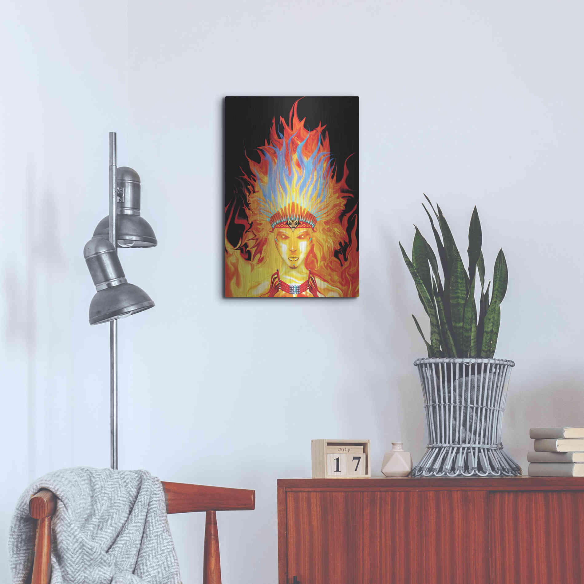 Luxe Metal Art 'Totem' by Michael StewArt, Metal Wall Art,16x24