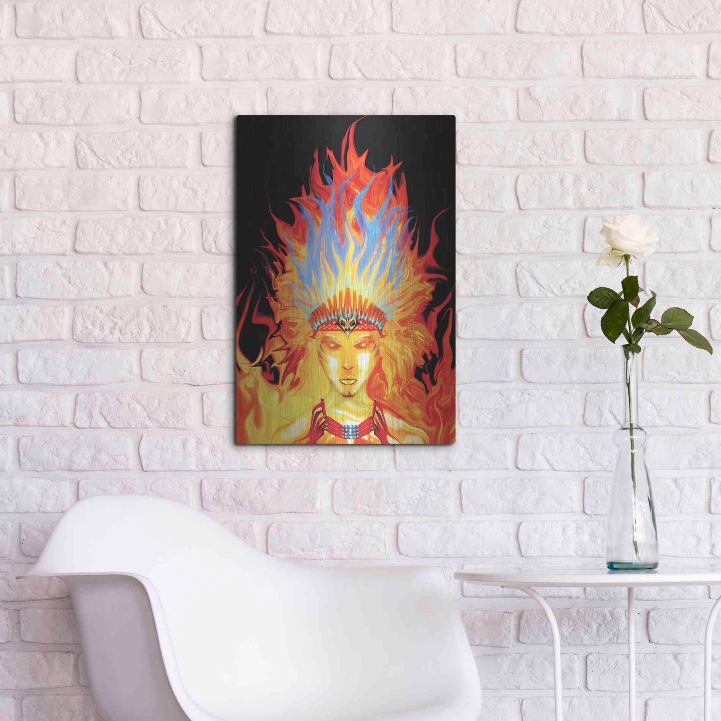 Luxe Metal Art 'Totem' by Michael StewArt, Metal Wall Art,16x24