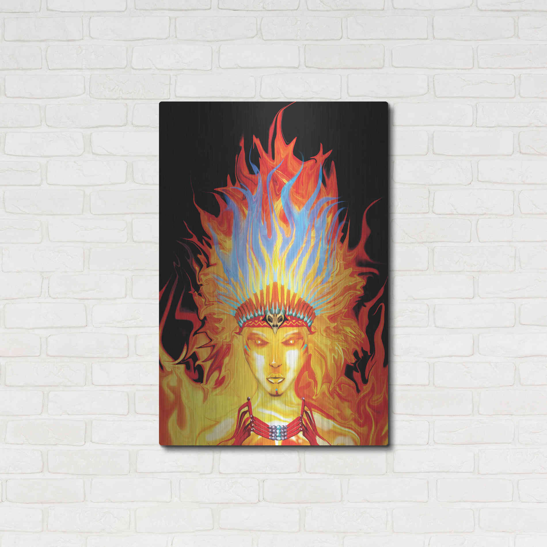 Luxe Metal Art 'Totem' by Michael StewArt, Metal Wall Art,24x36