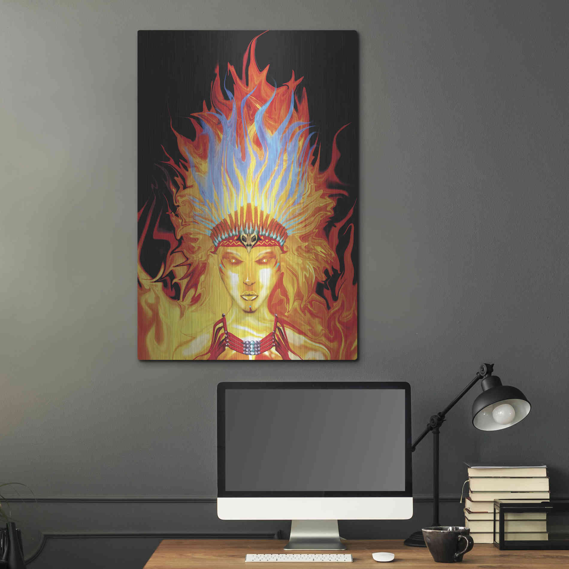 Luxe Metal Art 'Totem' by Michael StewArt, Metal Wall Art,24x36