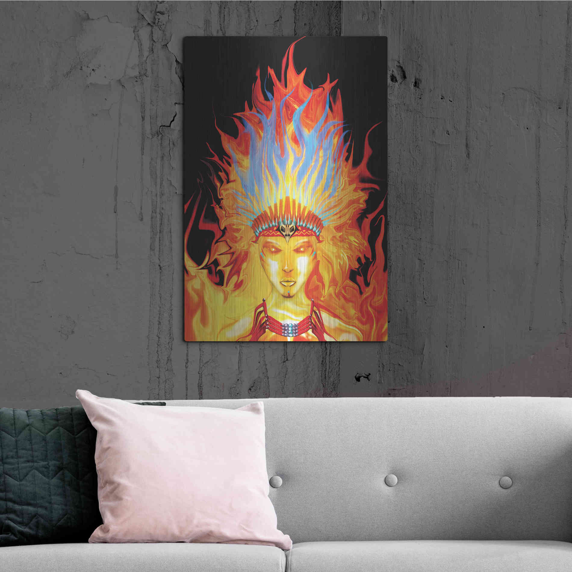 Luxe Metal Art 'Totem' by Michael StewArt, Metal Wall Art,24x36