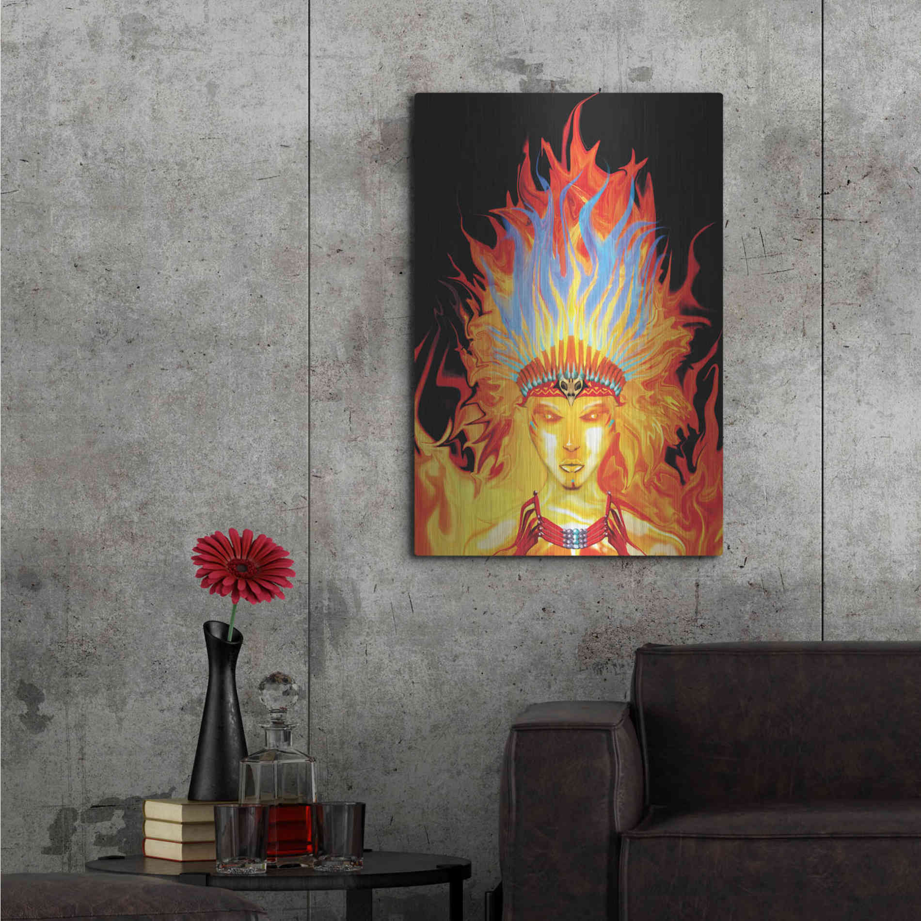 Luxe Metal Art 'Totem' by Michael StewArt, Metal Wall Art,24x36