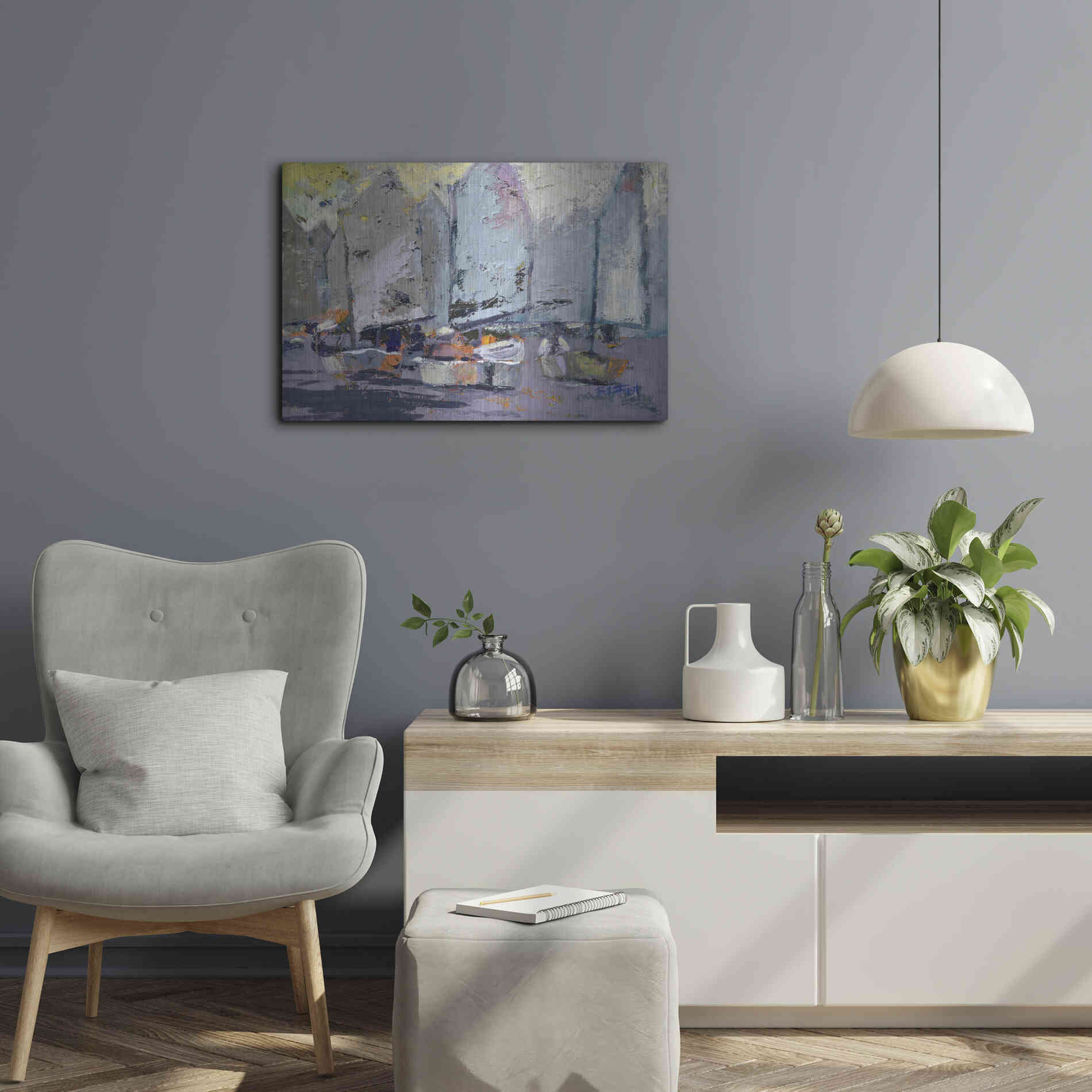 Luxe Metal Art 'Lemon Snickety' by Beth Forst, Metal Wall Art,24x16