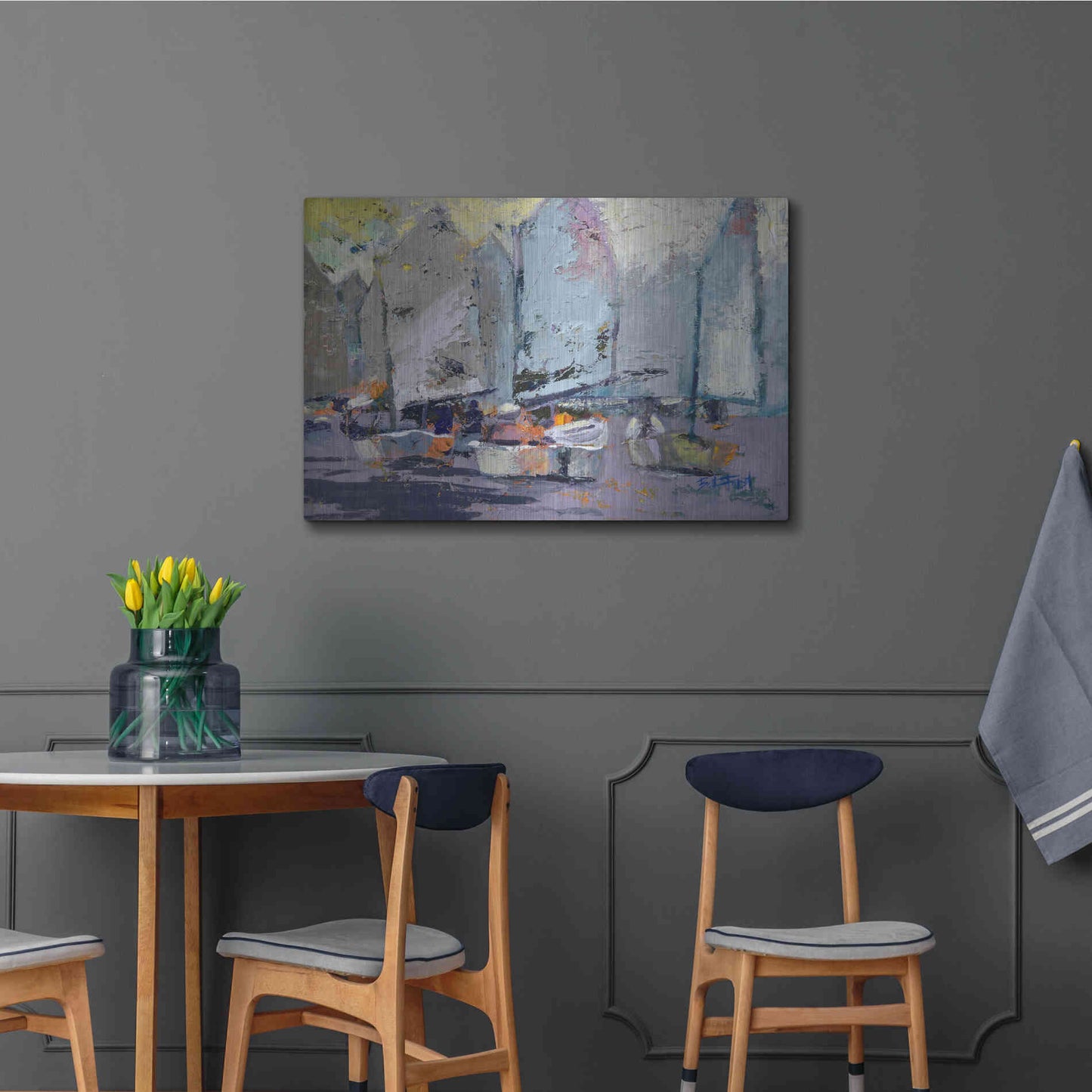 Luxe Metal Art 'Lemon Snickety' by Beth Forst, Metal Wall Art,36x24