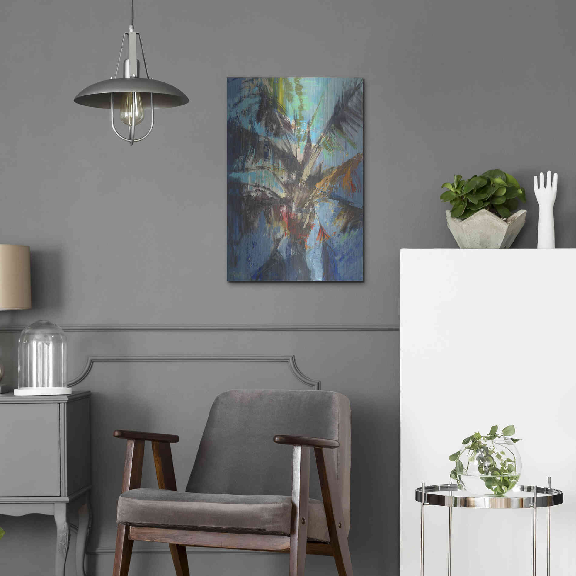 Luxe Metal Art 'Palm Sunday' by Beth Forst, Metal Wall Art,16x24