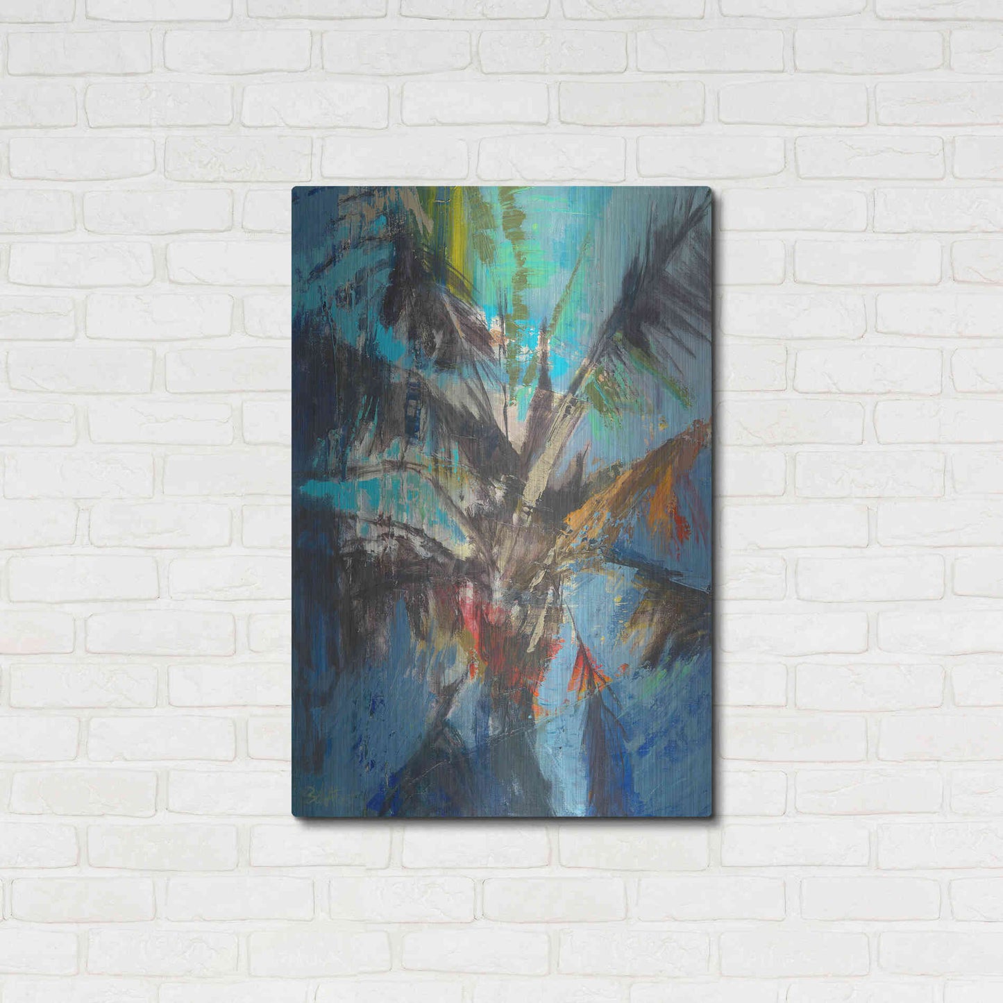 Luxe Metal Art 'Palm Sunday' by Beth Forst, Metal Wall Art,24x36