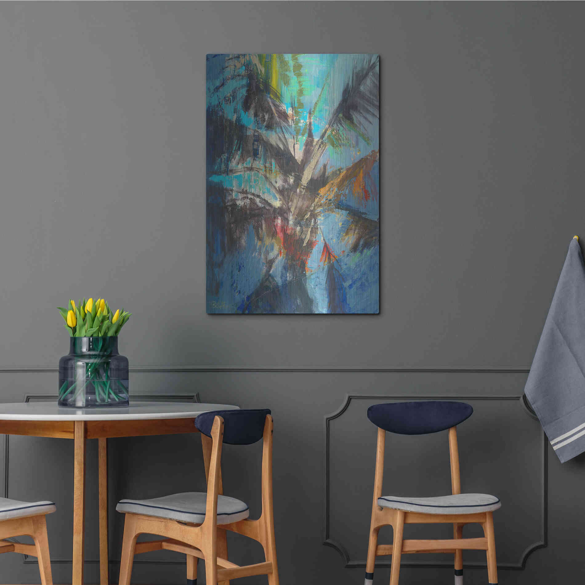 Luxe Metal Art 'Palm Sunday' by Beth Forst, Metal Wall Art,24x36