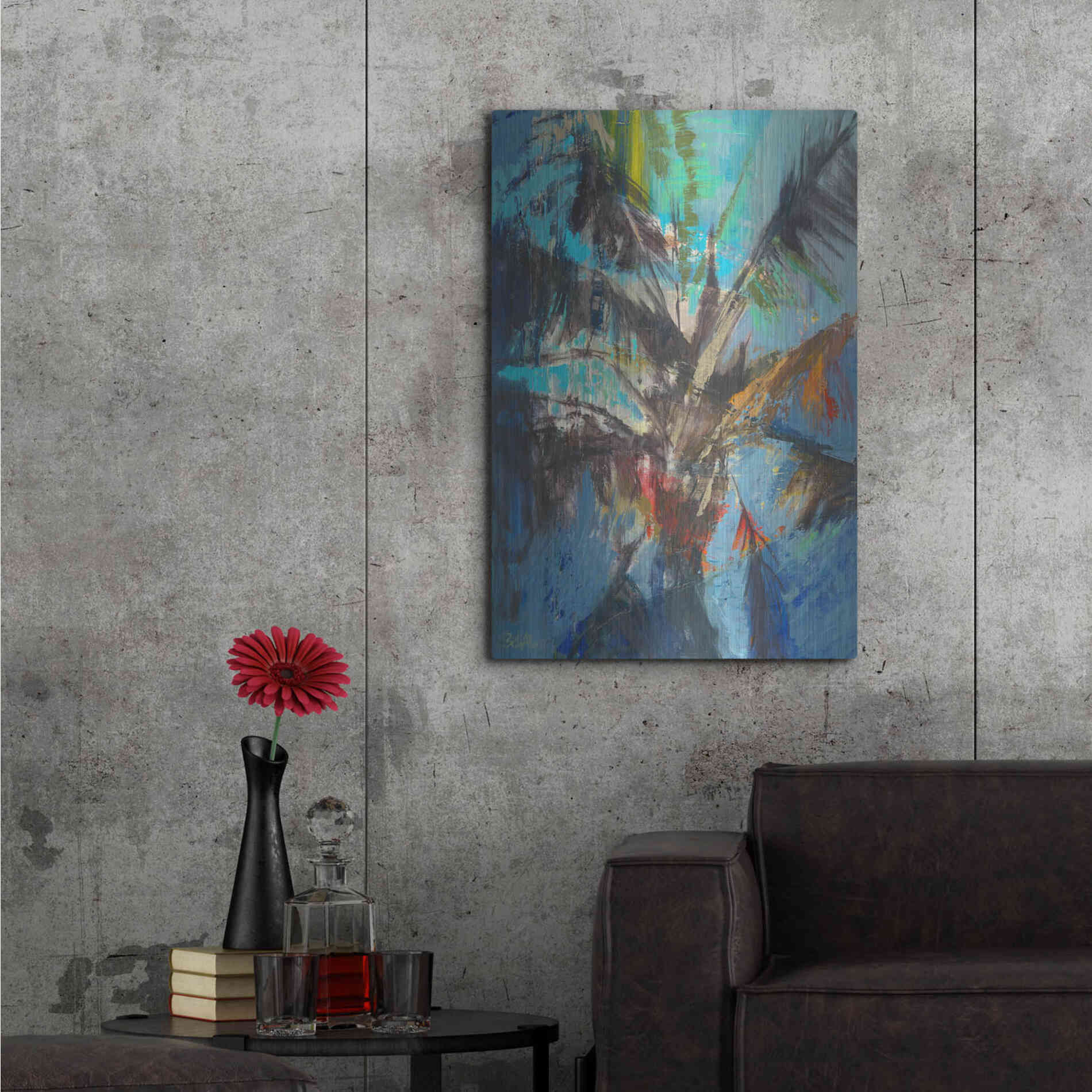 Luxe Metal Art 'Palm Sunday' by Beth Forst, Metal Wall Art,24x36