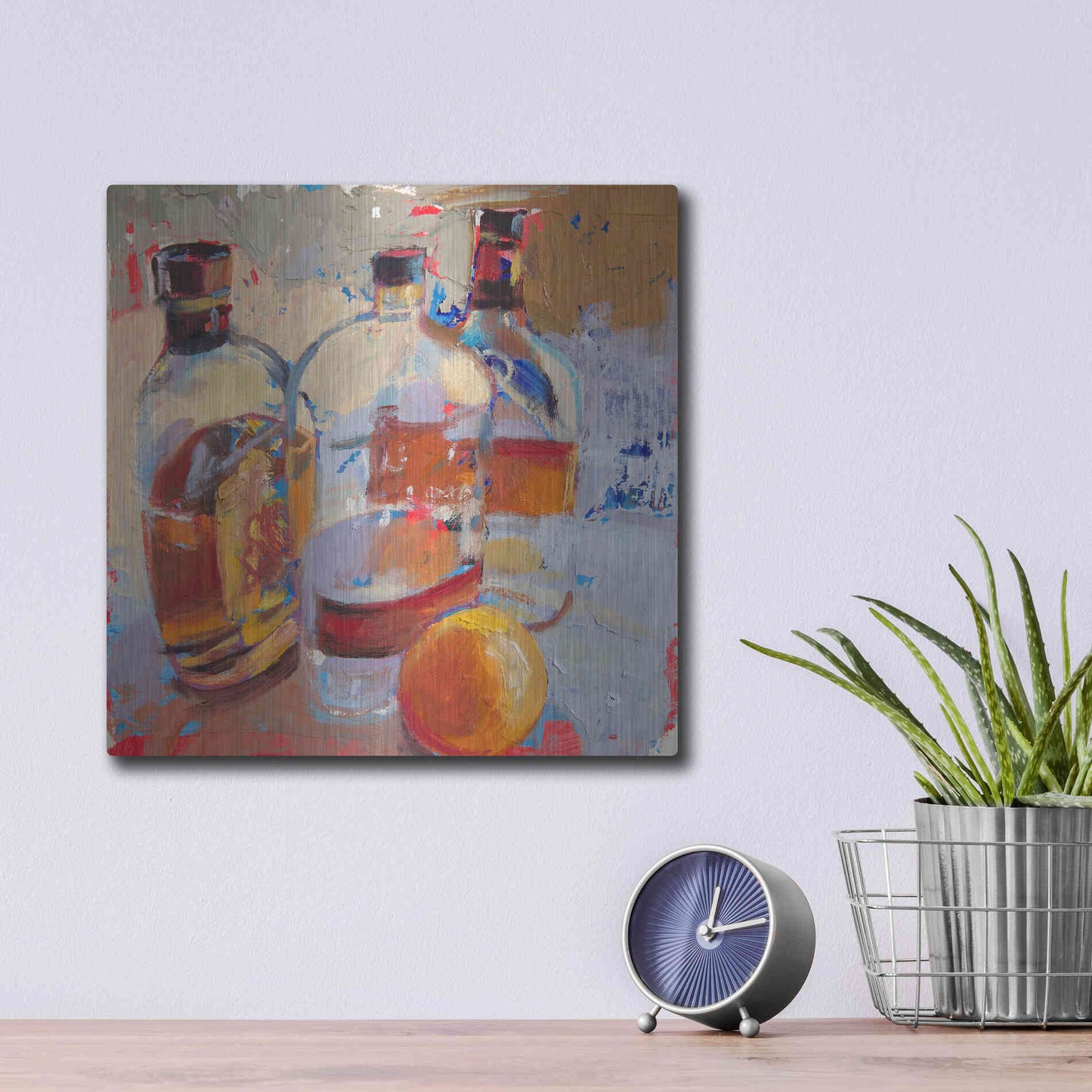 Luxe Metal Art 'Swangin’ & Aswayin’' by Beth Forst, Metal Wall Art,12x12