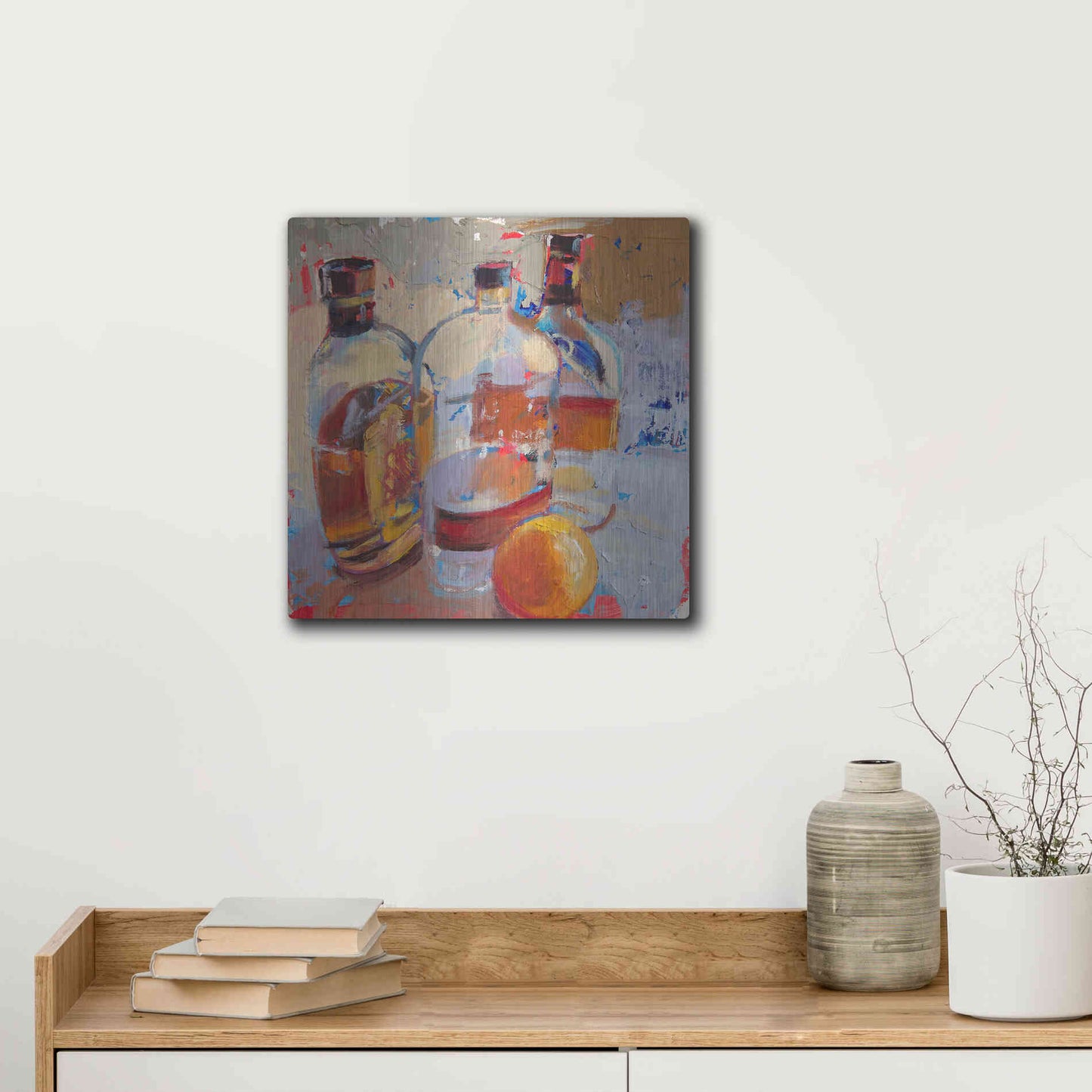 Luxe Metal Art 'Swangin’ & Aswayin’' by Beth Forst, Metal Wall Art,12x12